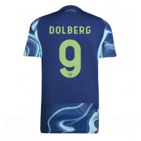 Maglie da calcio Ajax Kasper Dolberg #9 Seconda Maglia 2025-26 Manica Corta